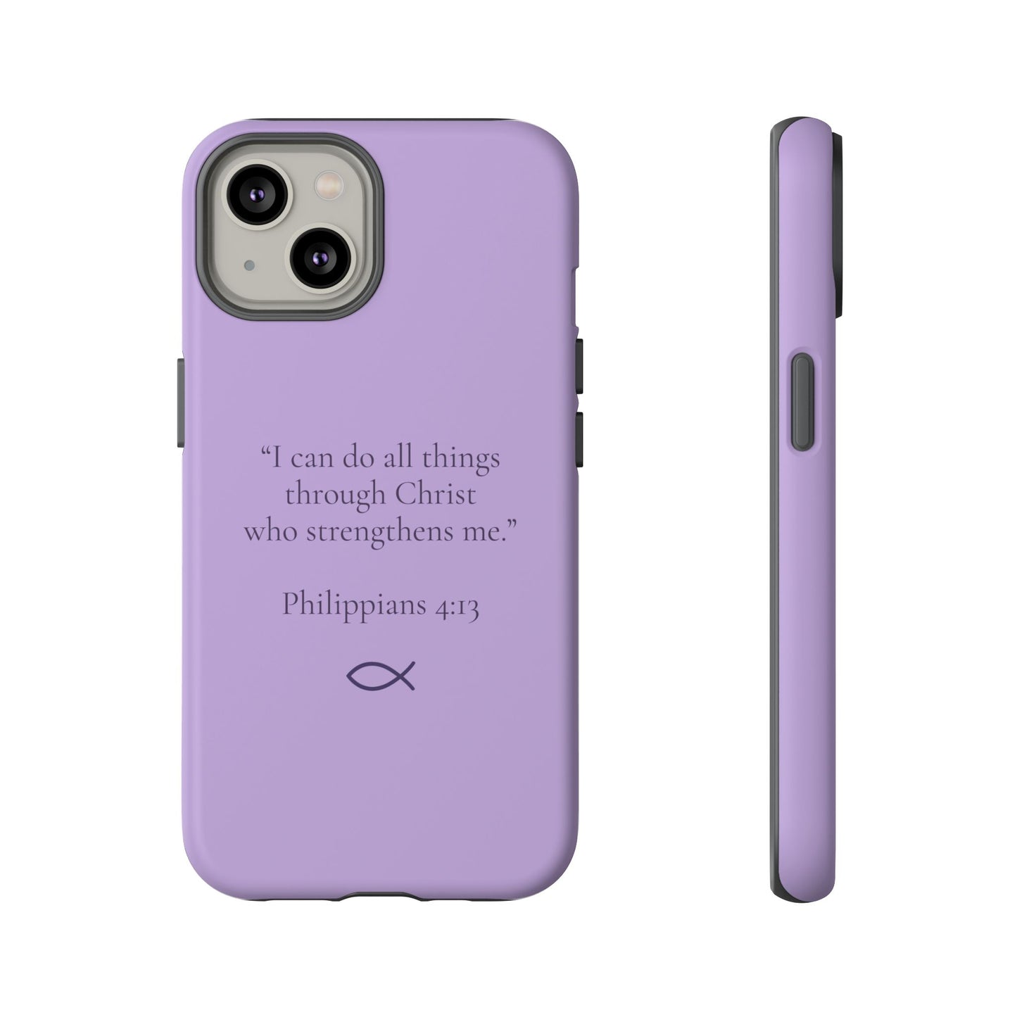“I Can Do All Things” - Philippians 4:13 Phone Case - Soft Lilac