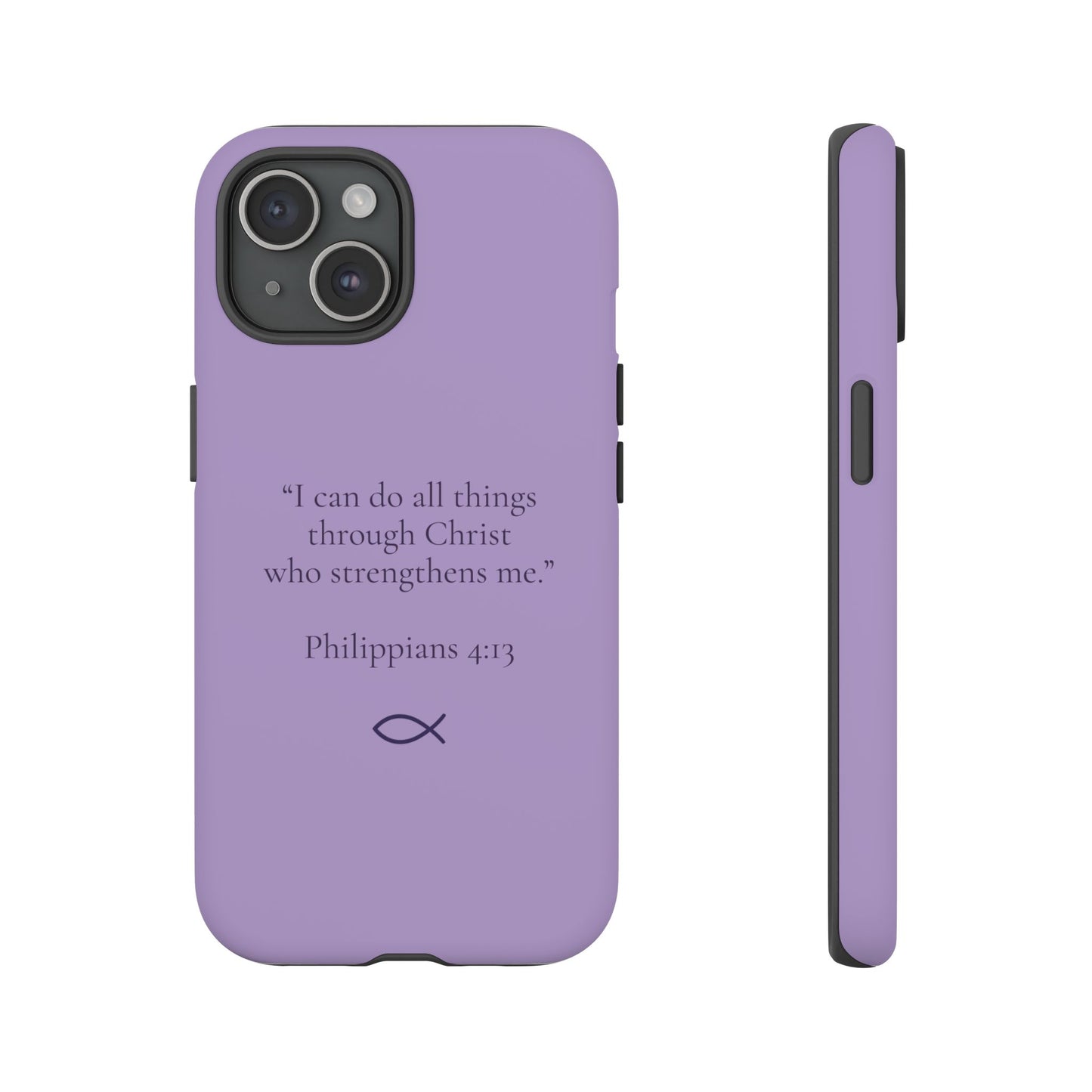 “I Can Do All Things” - Philippians 4:13 Phone Case - Soft Lilac