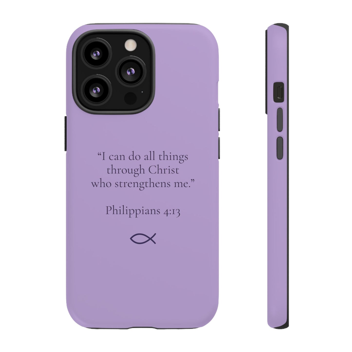 “I Can Do All Things” - Philippians 4:13 Phone Case - Soft Lilac