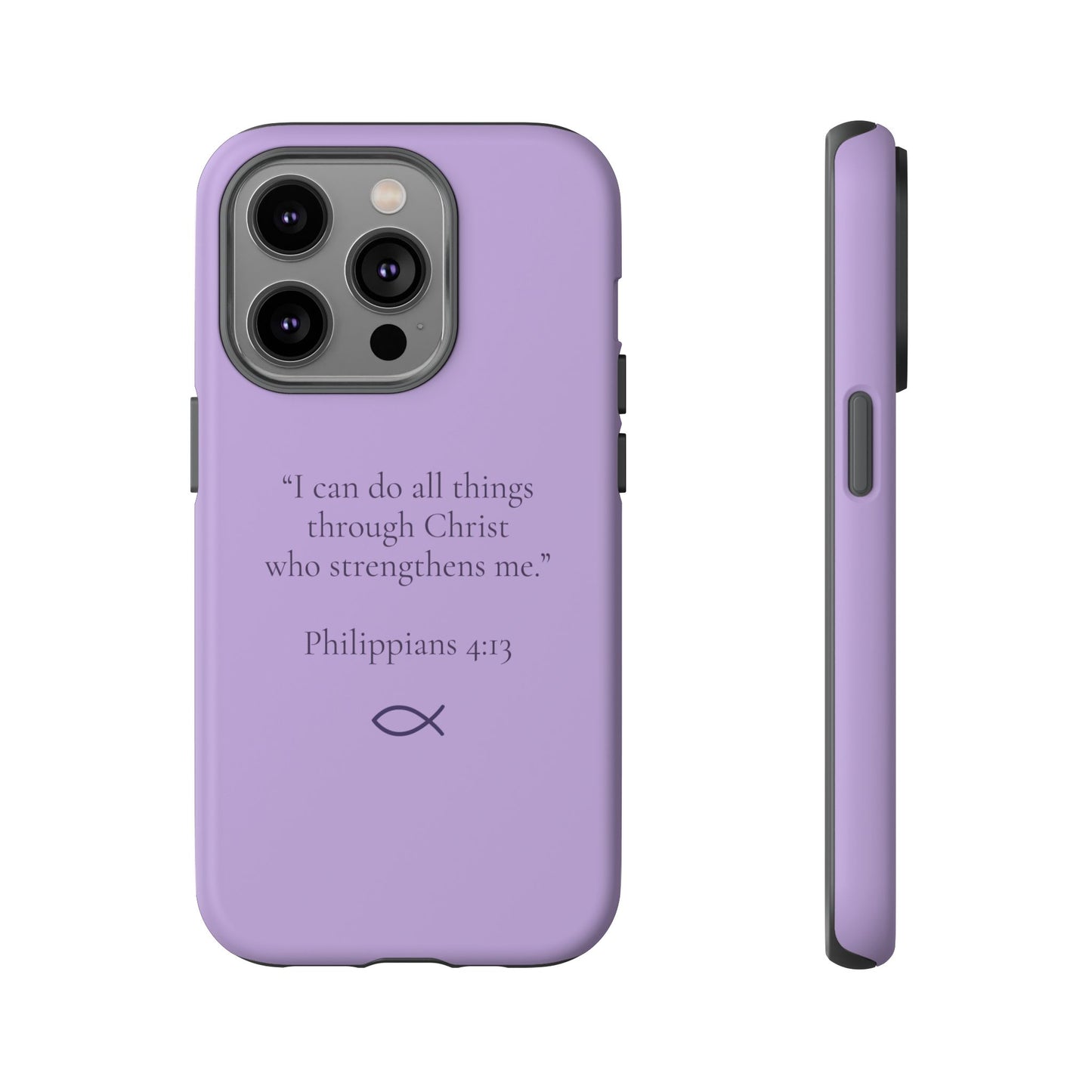 “I Can Do All Things” - Philippians 4:13 Phone Case - Soft Lilac
