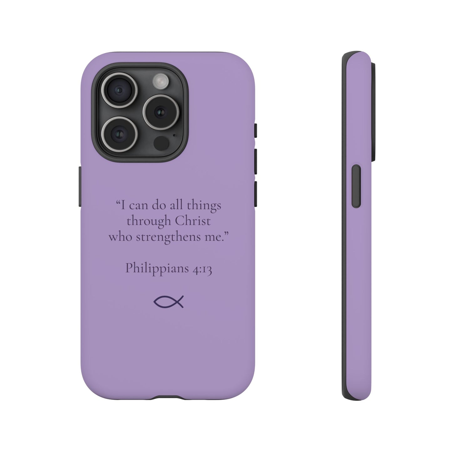 “I Can Do All Things” - Philippians 4:13 Phone Case - Soft Lilac